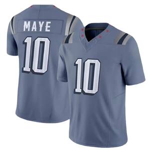 Neue Saison New England 10 Drake Maye 12 Brady Bestickte Shirts American Football Trikots Kurzarm Übergröße Merkmale - Product Image 3