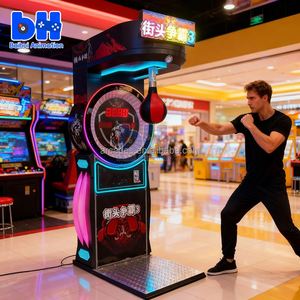 เครื่องเกมส์ชกมวยหยอดเหรียญ Baihui Sport Amusement Boxing Vending Target แบบอิเล็กทรอนิกส์  ราคาเครื่องเกมส์คิกบ็อกซิ่ง - Product Image 4