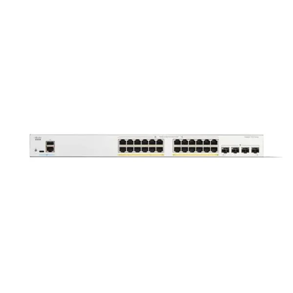 C1300-24T-4G 24 Port 1Gbps Network Switch with 4 SFP Fiber Ports, Layer 2/Layer 3 Managed, QoS, VLAN Support