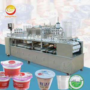 Machine de remplissage et de scellage ORME à 4 têtes pour gobelets de <span class=keywords><strong>communion</strong></span> <span class=keywords><strong>en</strong></span> plastique, gobelets à biscuits, gobelets à jus et gobelets à crème glacée - Product Image 1