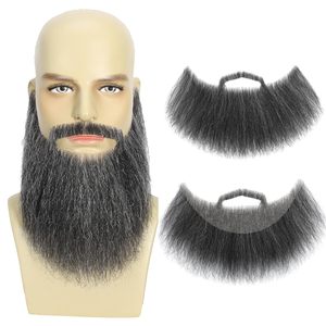 Fausse barbe, <span class=keywords><strong>moustache</strong></span> et poils <span class=keywords><strong>de</strong></span> chèvre en cheveux humains pour déguisement (Noir mélangé gris 1,6 once) - Product Image 1