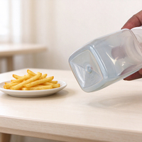 Bouteille de jus en PP sans BPA de 110 ml avec bouchon à vis inviolable pour smoothies, boissons petit-déjeuner, bonbons et gelées