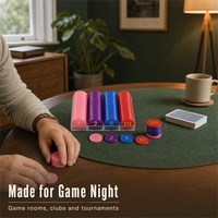 Jetons de jeu en plastique ABS 38 mm, jetons de poker scintillants, pièces de comptage personnalisées avec logo pour Mahjong, club de cartes, casino, vente en gros
