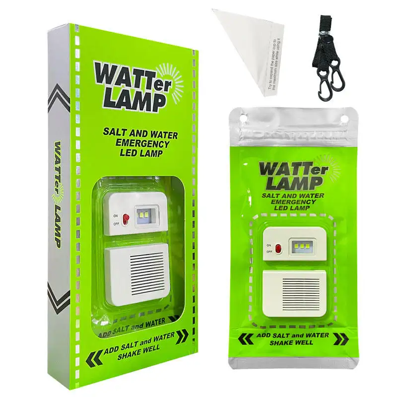 Nieuwste Zout Water Lantaarn Lamp Noodnachtlampje Voor Kamperen Buiten Pekel Led Licht