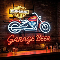 Enseigne néon LED personnalisée en acrylique avec tube néon LED flexible en silicone pour décoration murale de Man Cave, garage ou club