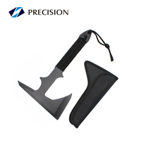 Outils de plein air Hache tactique de survie noire avec manche en aluminium