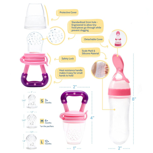 ช้อนป้อนอาหารเด็กแบบซิลิโคน พร้อมที่บีบสำหรับป้อนผลไม้  พร้อมฝาปิดกันฝุ่น ขนาด 90 มล. - Product Image 6