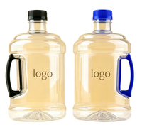 Ember/Botol Plastik PET 3L Transparan, Wadah Air Kosong, Tong Portabel untuk Jus, Teh, Minuman, Ember Coke, Botol Air Minum