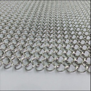 Malla de Anillos Metálicos de Acero Inoxidable, Malla Decorativa para División de Espacios Interiores - Product Image 6