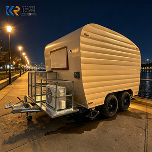 Remorque alimentaire vintage pour la vente, <span class=keywords><strong>camion</strong></span> de restauration mobile rétro, remorque de traiteur pour glaces et café, idéale pour festivals et mariages (à louer) - Product Image 3