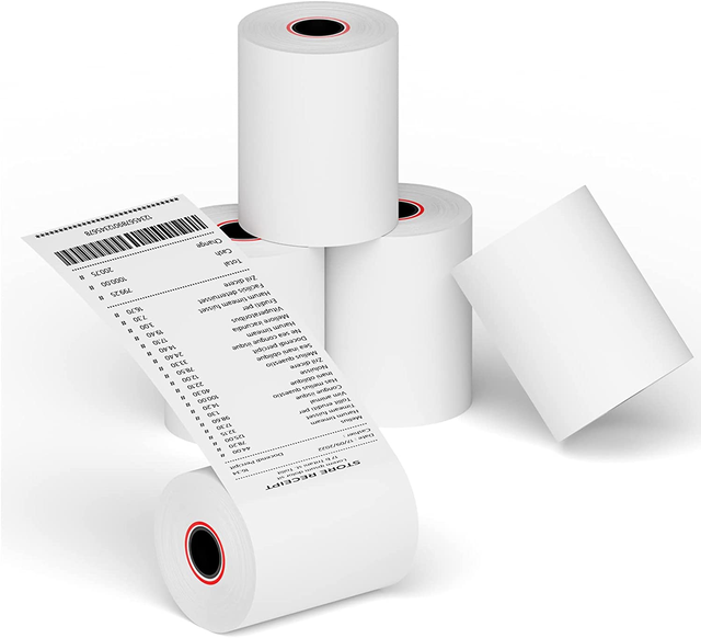 Wholesale BPA-Free Thermal Receipt Paper Rolls Cash Register POS Paper for Supermarket and Retail Stores