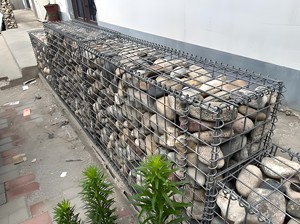 Caisses de gabions hexagonales doubles torsadées soudées décoratives modernes, revêtement en treillis métallique galvanisé à chaud, écologiques, remplis de pierres - Product Image 5