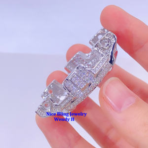 ขอบนาฬิกา <span class=keywords><strong>G</strong></span> Iced Out <span class=keywords><strong>Shock</strong></span> GA100 GA110 แบบสั่งทำพิเศษ ประดับเพชร VVS GRA Moissanite - Product Image 6