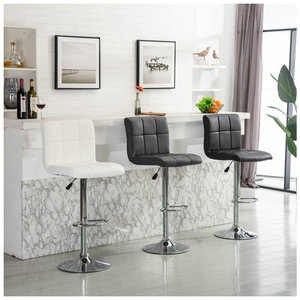Chaise TUQ élégante et durable en cuir PU, réglable, écologique, <span class=keywords><strong>tabouret</strong></span> <span class=keywords><strong>de</strong></span> bar haut pour extérieur, toit, îlot <span class=keywords><strong>de</strong></span> <span class=keywords><strong>cuisine</strong></span>, hôtel, usage commercial - Product Image 3