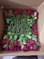 Offre Spéciale Unique Rouge Velours Rose Fleur De Soie Artificielle pour Mariage Décor À La Maison Halloween Saint Valentin Présent
