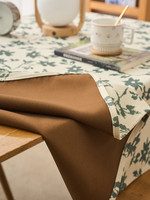 Nappe de table carrée imperméable et anti-salissure, motif floral pastoral, style français, nouveauté 2026