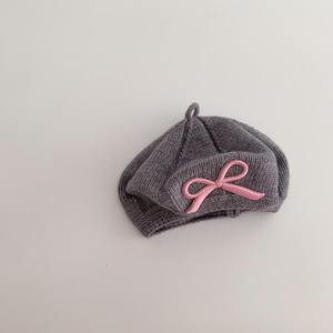 Béret pour bébé, <span class=keywords><strong>bonnet</strong></span> <span class=keywords><strong>tricot</strong></span>é d'hiver pour tout-petits avec joli nœud, chapeau français pour petites filles de <span class=keywords><strong>6</strong></span> <span class=keywords><strong>mois</strong></span> à 4 ans - Product Image 6