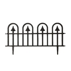 Outdoor Cheap Decorative Garden Rustproof Landscape Ornamental Panel Patio Flower Bed Fencing Plastic Fences