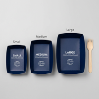 Barquette alimentaire jetable en papier kraft anti-graisse, boîte personnalisée pour tacos et hot-dogs avec logo