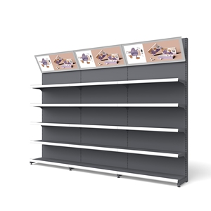 Étagère <span class=keywords><strong>de</strong></span> <span class=keywords><strong>rangement</strong></span> simple ou double face Zhongdao <span class=keywords><strong>pour</strong></span> supermarché, épicerie, <span class=keywords><strong>pharmacie</strong></span>, snacks – Vitrine d'exposition multi-niveaux - Product Image 5