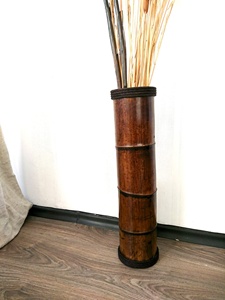 Jarrón de Piso Hecho de Madera de Bambú Disponible <span class=keywords><strong>en</strong></span> Diferentes Alturas, Jarrón de Madera Hecho a Mano - Product Image 6