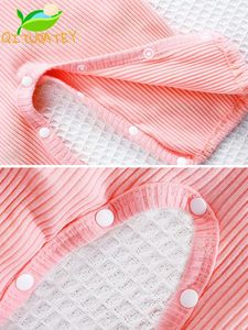 Conjunto de Mono de una Pieza sin Pies de Manga Larga Liso para Bebés Recién Nacidas - Ideal para Cumpleaños - Product Image 4