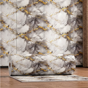 Waterproof Wall Sticker Roll Peel And Stick Marble Wallpaper For Bedroom Walls - Product Image 5