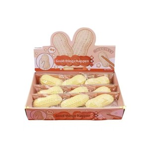 Jouet Squishy en TPR en forme d'arachide - Anti-stress souple à presser, Cadeau sensoriel mignon sur le thème de la nourriture - Product Image 3