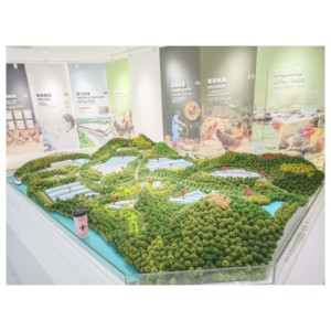 Modelo de Granja Ecológica con Mesa de Arena, Maqueta Agrícola, Cría de Pollos al Aire Libre, Diorama para Exposiciones Agrícolas - Product Image 3