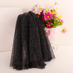 Venta al por mayor tela de malla de tul tela de hilo plateado 1,6 M 38G rollo de tela de malla de nylon ecológico - Product Image 4