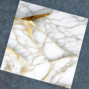 Cao cấp 600x600mm vàng đá cẩm thạch nhìn gạch phong cách thiết kế hiện đại cho biệt thự sang trọng phòng ngủ chính chức năng firebrick - Product Image 1