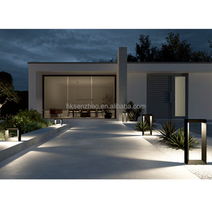 Lampadaire LED carré creux étanche IP65 Senzhao, en aluminium moderne, pour jardin, villa, cour, allée, décoration extérieure - Product Image 3