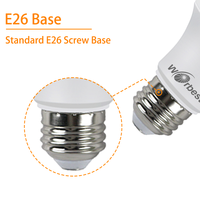 Ampoule LED Worbest A19 15W Culot E26 5000K pour usage résidentiel AC120V, 1500lm certifiée UL, 10000 heures d'autonomie, haute fiabilité, dimmable
