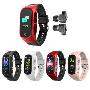 Reloj Inteligente 2 en 1 con Monitor de Ritmo Cardíaco, Presión Arterial y Auriculares, para Hombre y Mujer, Modelo <span class=keywords><strong>N8</strong></span> - Product Image 4