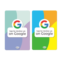 Carte magnétique NFC RFID étanche 13,56 MHz programmable avec code QR pour les abonnements professionnels, les réseaux sociaux et les avis Google