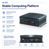 Computadora Industrial sin Ventilador, Control de Máquinas, Doble LAN, COM, USB, Salida de Pantalla, Almacenamiento Opcional, Compatible con Windows y Linux