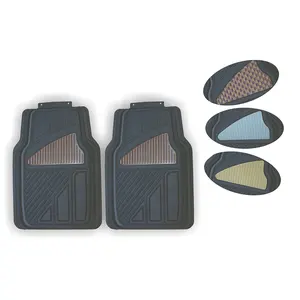 Fabricante Profissional Moda Design Original Anti-Slip 2 Peças Universal Pvc Car Floor Mat