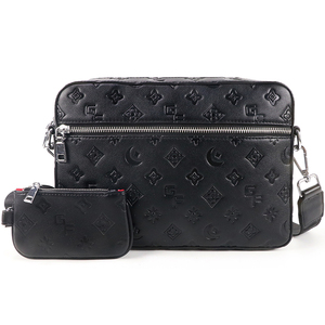 <span class=keywords><strong>Sacoche</strong></span> Messager en <span class=keywords><strong>Cuir</strong></span> de Haute Qualité pour Hommes, Sac Bandoulière Personnalisé avec Bouton Vintage et Lettre Décorative, Style National pour Robe d'Été - Product Image 4