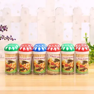 Bamboe Tandenstokers In Decoratieve Container Voor Het Geven Van Geschenken