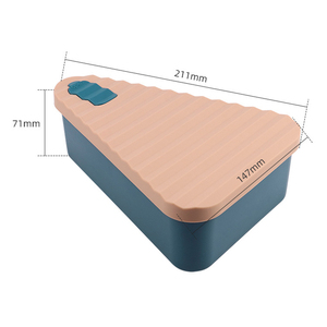 Contenedor de almacenamiento de sobrantes de pizza, contenedor de silicona reutilizable para pizza, contenedor de alimentos de silicona, duradero, fácil de instalar, fácil de usar - Product Image 4