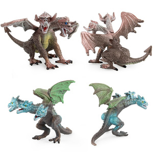 <span class=keywords><strong>Figurine</strong></span> de monstre mutant <span class=keywords><strong>dinosaure</strong></span> volant de style occidental, 4 pièces, collection de figurines statiques de monstres divins, cadeau - Product Image 2