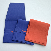 Mini sac pochette à bijoux pliant avec enveloppe en microfibre et daim fait sur mesure avec bande