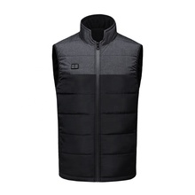 Dual Control Black Gray 11 Zone Heating Vest Warm Clothing Men and Women's Fashion Outdoor Cold Proof Electric Heating Vest