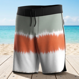 Quick Dry Sporty Drawstring Mid Waist Nonwoven Surfing Board Swim <b>Trunks</b> Printed Blank Beach Shorts <b>Mens</b> Boardshorts - Product Image 3