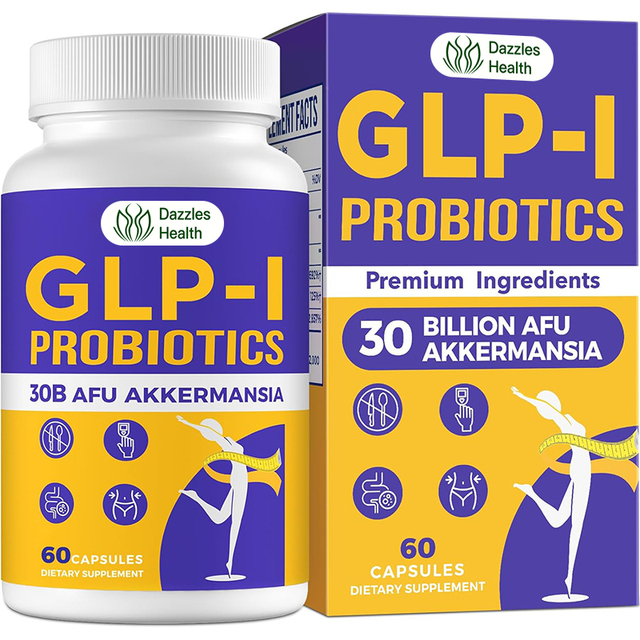 OEM GLP Hunger Metabolism Herbal Supplement 16-in-1 Probiotic Synbiotics Capsules Vegan Gluten-Free Healthy Eating