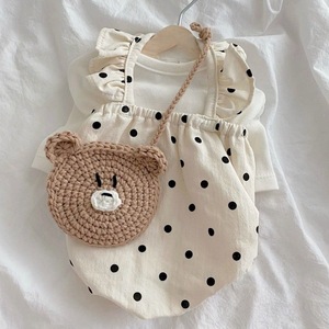 Cute Polka Dot Dress for Dogs and <b>Cats</b> White Polyester Skirt Four Seasons Pet <b>Clothes</b> Made in Jiangsu - Product Image 3