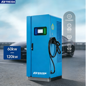 Nueva Estación de Carga para Vehículos Eléctricos FRD Modelo 006, <span class=keywords><strong>Precio</strong></span> de Fábrica al por Mayor, CCS2 120KW 380V DC, Carga Rápida Nivel 2, Inteligente, de Pie - Product Image 1