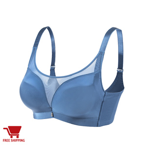 Al por mayor transparente de malla de diario cómodo suave ropa interior para mujeres cosido aros señoras sujetador con almohadil - Product Image 1
