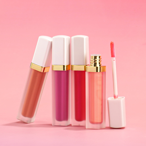 Bianco dorato make-up cosmetici all'ingrosso personalizzato lucidalabbra private label lucidalabbra matte produzione rossetto liquido per labbra stick - Product Image 5
