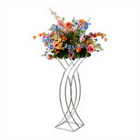 Nouvelles fleurs artificielles de haute qualité pour mariage, électro-plaquées, décorations de table, accessoires d'hôtel, décorations de bureau, ornements de vitrine, Chine